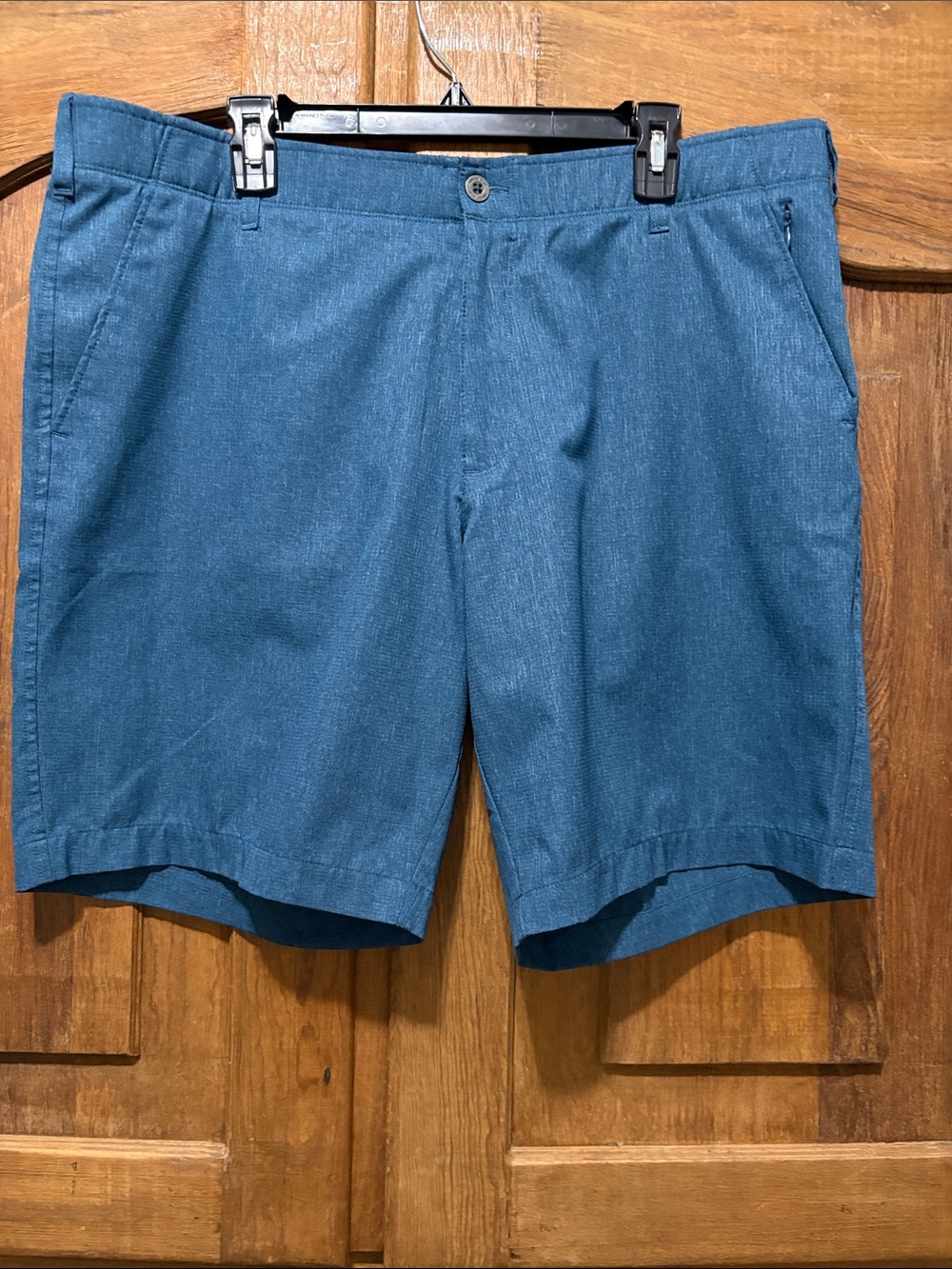 Swiss Tech Blue Flat Front Men's Shorts